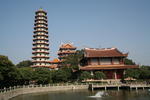 Foto, Bild: Die fnfzehnstckige Pagode Bao-enta in der Tempelanlage Xichan Si