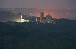 Foto, Bild: Blick auf das alte Goa und den Mandovi-Flu abends