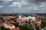 Foto, Bild: Blick vom Dom ber die Altstadt mit Schloss bis zur Werft und zum Hafen