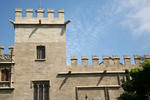 Foto, Bild: Turm und Zinnen der Warenbrse La Lonja von 1498