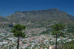 Foto, Bild: City vor Tafelberg