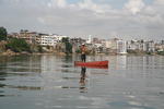 Foto, Bild: Boot vor der Altstadt