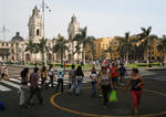 Foto, Bild: Plaza Mayor mit der Kathedrale