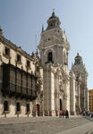 Foto, Bild: Balkon des Bischofspalastes und Kathedrale