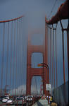 Foto, Bild: Golden Gate Bridge mit Nebel