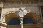 Foto, Bild: La Catedral Santa Maria La Menor, Baubeginn 1523, lteste Kathedrale Amerikas, Wappen