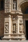 Foto, Bild: La Catedral Santa Maria La Menor, Baubeginn 1523, älteste Kathedrale Amerikas, Steinmetzarbeiten