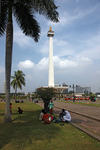 Foto, Bild: Das 137 m hohe Monas-Nationalmonument von Sukarno auf dem Merdeka-Platz