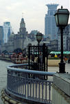 Foto, Bild: Bund - die Promenade entlang dem Fluss Huangpu