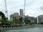 Foto, Bild: Promenade am Singapur River