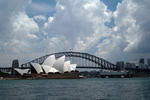 Foto, Bild: Sydney Opera House mit Sydney Harbour Bridge