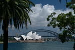 Foto, Bild: Sydney Opera House mit Sydney Harbour Bridge
