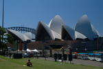 Foto, Bild: Sydney Opera House mit Sydney Harbour Bridge