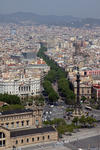Foto, Bild: City von Barcelona mit La Rambla