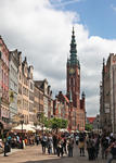 Foto, Bild: das dem Renaissance-Stil angepasste Rathaus mit dem 85 m hohen Turm