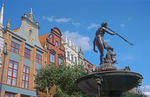 Foto, Bild: der Neptunbrunnen von 1633 ist eines der Wahrzeichen von Danzig