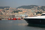 Foto, Bild: Blick vom Porto Antico auf die City