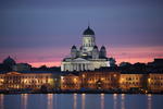 Foto, Bild: Dom (Tuomiokirkko) von Helsinki am Senatsplatz (Senaatintori) von Carl Ludwig Engel