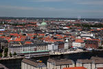 Foto, Bild: Blick von der Vor Frelsers Kirke über Kopenhagen mit der Marmorkirche (Marmorkirken)