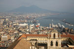 Foto, Bild: Blick vom Castel Sant´Elmo ber die Bucht von Neapel