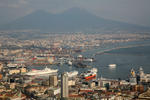 Foto, Bild: Blick vom Castel Sant´Elmo ber die Bucht von Neapel