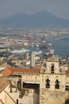 Foto, Bild: Blick vom Castel Sant´Elmo ber die Bucht von Neapel