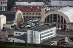Foto, Bild: Blick von der Petrikirche auf den Zentralmarkt