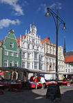 Foto, Bild: Neuer Markt mit  Giebelhusern