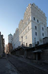 Foto, Bild: Gasse zum Renaissanceschloss der Herzge von Pommern