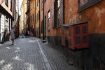 Foto, Bild: Gasse in der Altstadt (Gamla Stan) in Stockholm