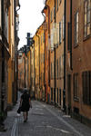 Foto, Bild: Gasse in der Altstadt (Gamla Stan) in Stockholm