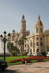 Foto, Bild: Rathaus (ayuntamiento) aus dem 18. Jh. am Placa Ajuntament