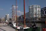 Foto, Bild: Segelboote im Sandtorhafen in der Hafencity Hamburg