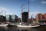 Foto, Bild: Sandtorhafen in der Hafencity Hamburg