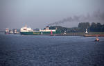 Foto, Bild: Nord-Ostsee-Kanal (NOK, Kiel Canal), Einfahrt in die Schleuse Brunsbttel (Brunsbttel Locks)