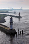 Foto, Bild: Einfahrt in die Schleuse Brunsbttel (Brunsbttel Locks) zum Nord-Ostsee-Kanal (NOK, Kiel Canal)