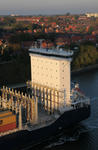 Deckshaus von oben im Abendlicht