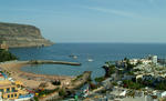 Foto, Bild: Blick auf den Strand von Puerto de Mogan