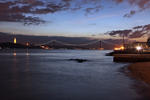 Foto, Bild: Lissabon, Brcke des 25. April (Ponte 25. de Abril) und Christus-Statue Cristo-Rei (Christ the King)